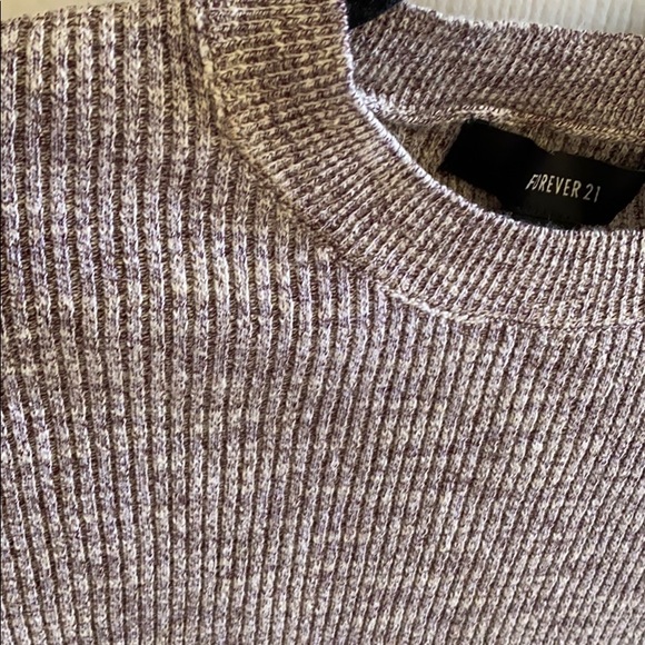 NWOT Ribbed Heather Knit Lavender T-Shirt - Picture 2 of 2